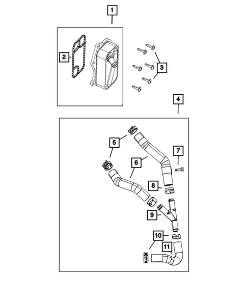 Engine Oil Cooler for 2018 Jeep Wrangler #0