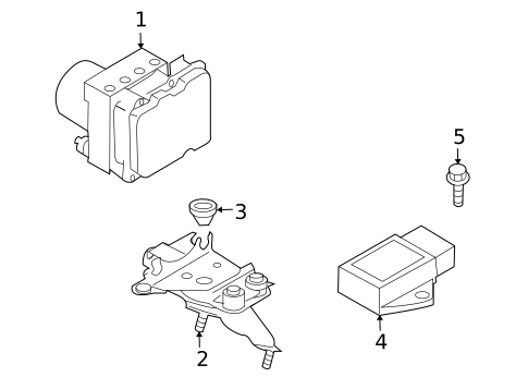 ABS Components for 2011 INFINITI G37 #1