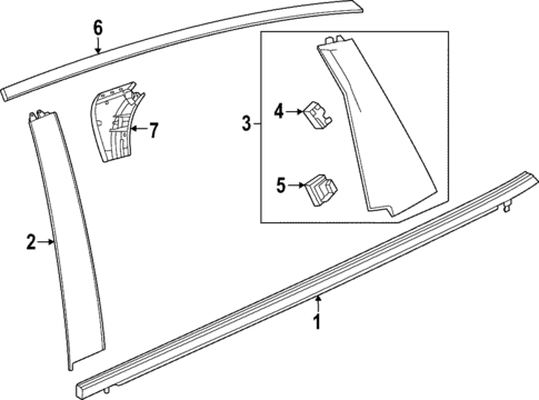 Exterior Trim - Rear Door for 2023 Honda HR-V #0