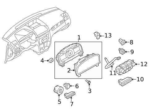 Controls for 2010 Ford Fusion #1