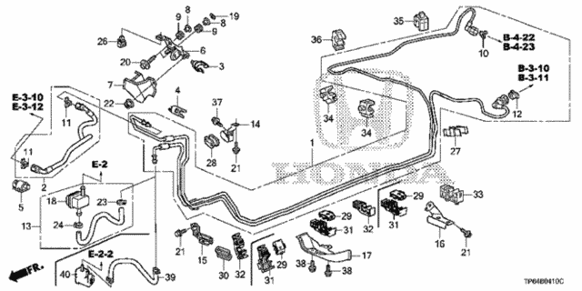 Fuel Pipe (4WD) for 2012 Honda Crosstour #0