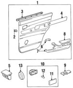 6763060401E0 - Body: Trim Panel Assembly for Lexus: LX450 Image