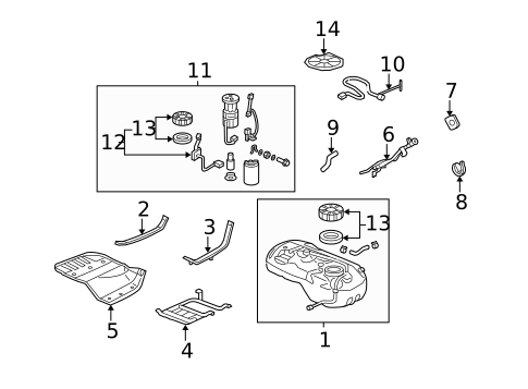Fuel System Components for 2010 Honda Ridgeline #0