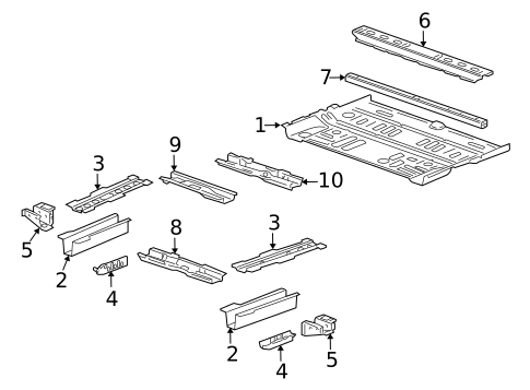 Floor & Rails for 2014 Cadillac SRX #0