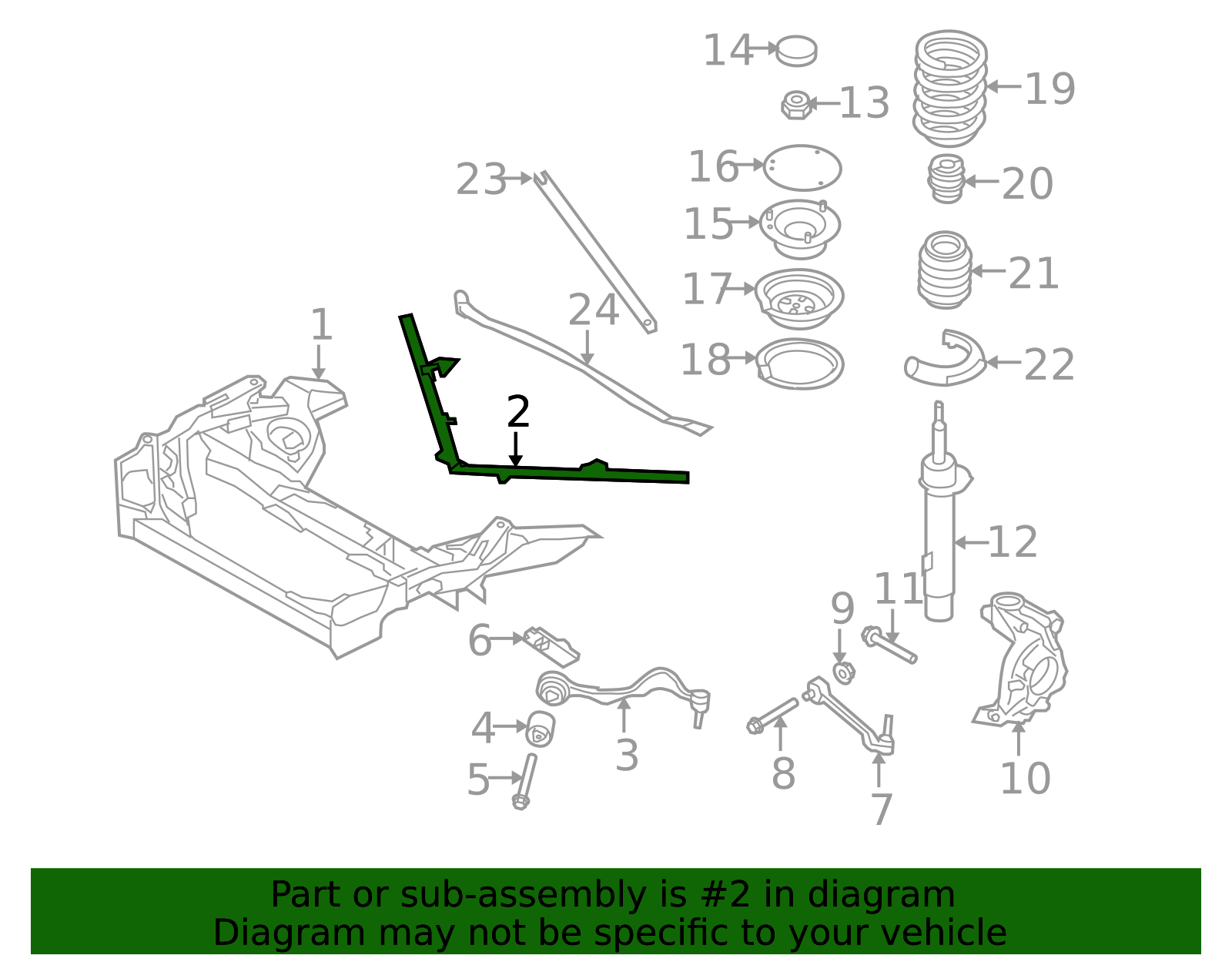 31116768714 - 2006-2013 BMW Suspension Cross-Member Reinforcement (31 ...