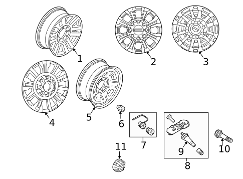 Wheels for 2024 Ford F-350 Super Duty #5