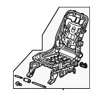 81126TK8A62 - Body: Seat Frame for Honda Image