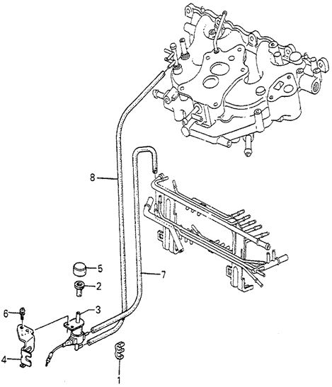 A/C Solenoid Valve - Tubing (Keihin) for 1984 Honda Accord #0