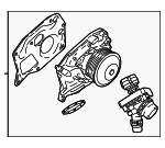 11518617545 - : Water Pump Assembly for Mini: Cooper Countryman Image