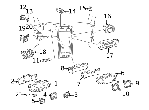 Switches for 1998 Lexus GS300 #1