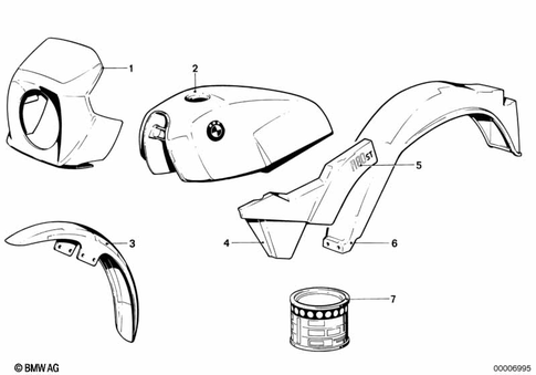Painted Parts for 1984 BMW-Motorrad R 80 ST #0