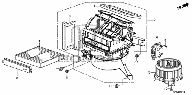 Heater Blower for 2012 Honda CR-Z #0