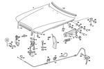 1268804857 - Attachment Parts: Engine Hood for Mercedes-Benz Image