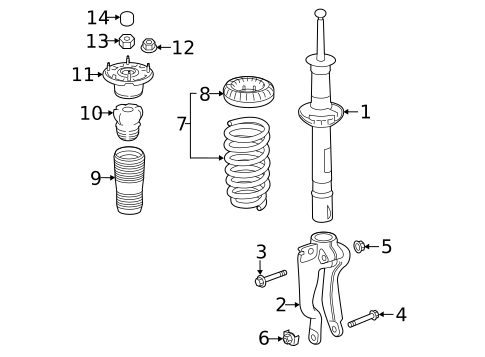 Struts & Components for 2018 Land Rover Discovery #0