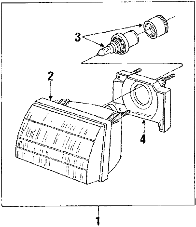 E83Z13008A - Electrical: Headlamp Assembly for Ford: Tempo | Mercury: Topaz Image