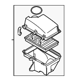 8649673 - Engine: Air Cleaner Assembly for Volvo: S60, S80, V70, XC70 Image