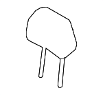 886003J000R7D - Body: Headrest for Hyundai Image