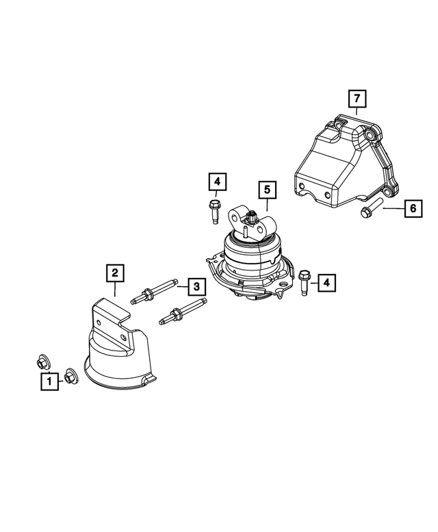 5090026AA - Engine: Engine Mount Heat Shield for Mopar Image