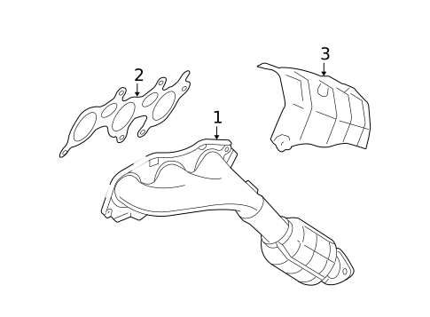 Exhaust Manifold for 2009 Lexus IS250 #0