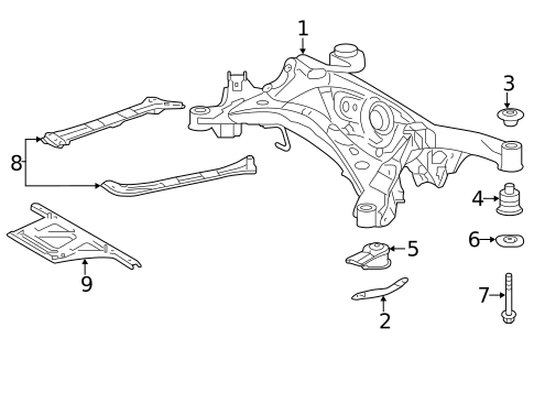 Suspension Mounting for 2019 Lexus GS F #0
