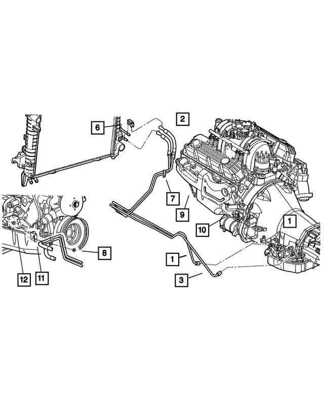 52028976AA - Cooling: Cooler Line Clip for Mopar Image