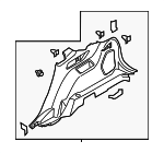 GT4Z5831012AE - : Quarter Trim Panel for Ford: Edge Image