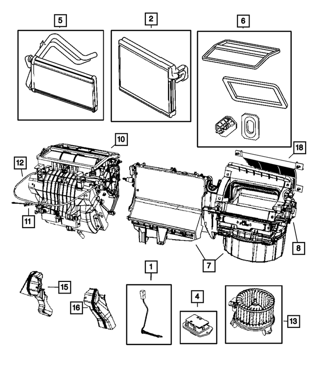 5191350AE - Air Conditioners and Heaters: Blower Motor Housing for Mopar Image
