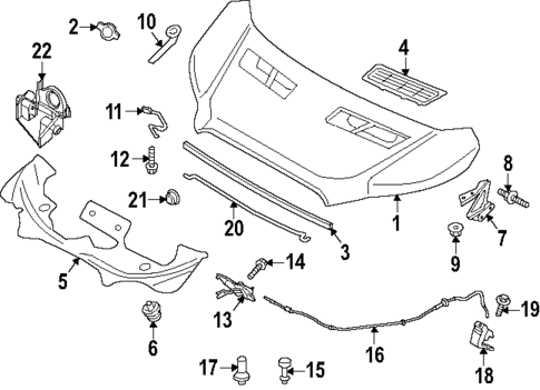 Hood & Components for 2024 Ford Transit-350 #0
