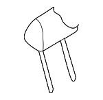 4B9887921C6XQ - Body: Headrest Cover for Audi: A6 Quattro Image