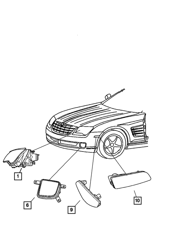 5097529AA - Electrical: Headlamp Lamp, Left for Mopar Image image