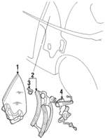 MR264603 - : Glass for Mitsubishi: Eclipse Image