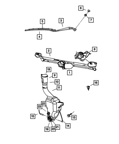 Windshield Wiper and Washer Systems for 2005 Dodge Magnum #0