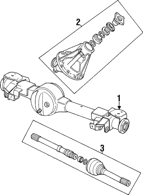 Front Axle & Carrier for 1997 Land Rover Defender 90 #0
