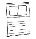 68249723AB - Body: Door Shell for Ram: ProMaster 1500, ProMaster 2500, ProMaster 3500 Image