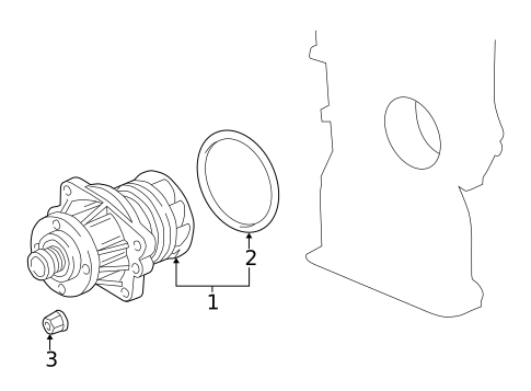 Water Pump for 2000 BMW Z3 #0