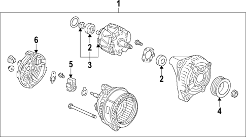 Alternator for 2012 Acura RL #0