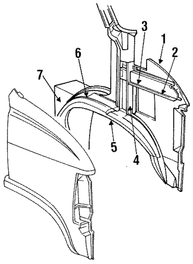 4432730 - Body: Inner Panel for Mopar Image