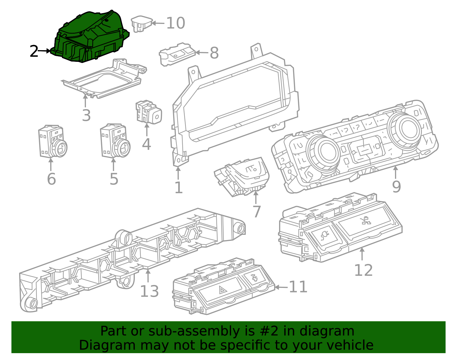 2022-2026 GM Head-Up Display 85077116 | OEM Parts Online