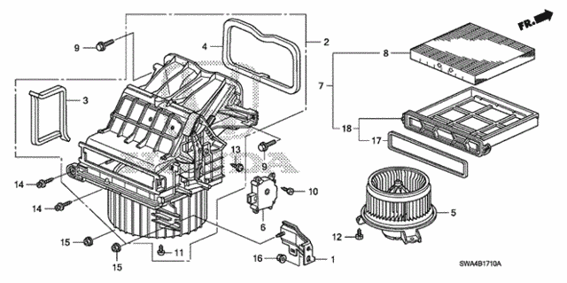 Heater Blower for 2007 Honda CR-V #0