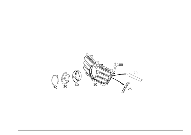 1648800485 - Attachment Parts: Protective Grille for Mercedes-Benz: GL320, GL550 Image image