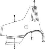 4314452 - Body: Outer Panel for Chrysler: E Class, Executive Limousine, Executive Sedan, New Yorker | Dodge: 600 Image