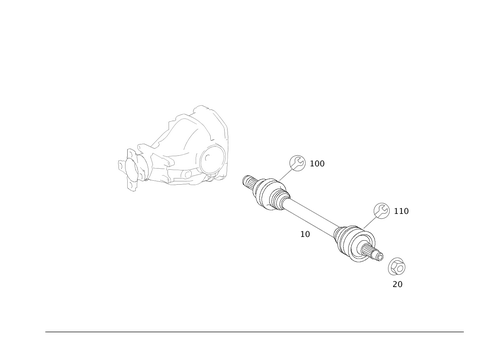 Axle Shaft for 2008 Mercedes-Benz R350 #0