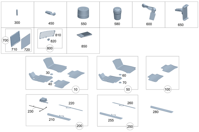 1678992100 - Interior Equipment: Flacon for Mercedes-Benz Image