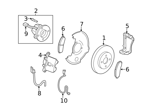 Hubs & Related Components for 2007 Chevrolet HHR #0