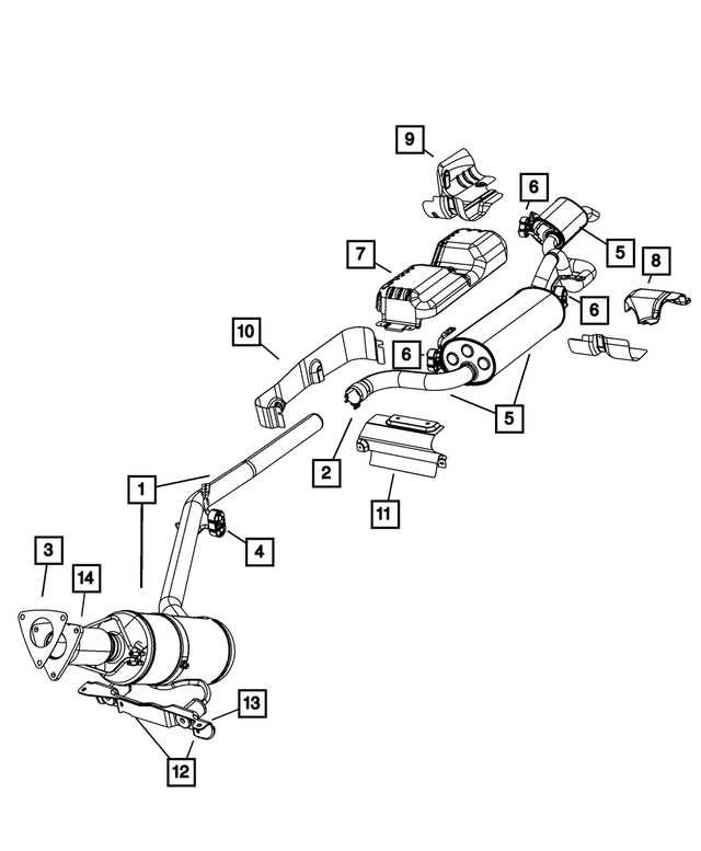 4881504AD - Exhaust: Exhaust Shield for Mopar Image