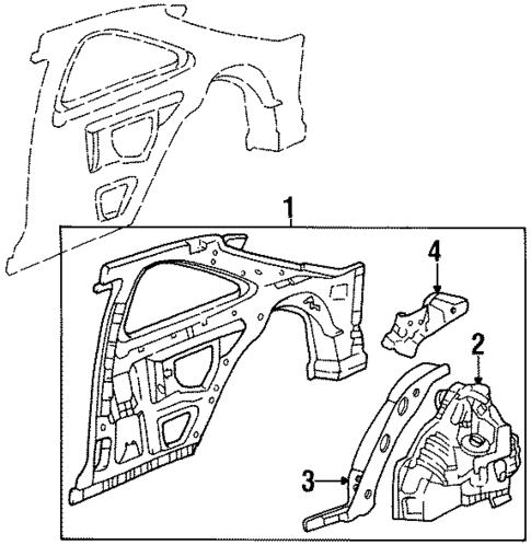 Inner Structure for 1998 Acura CL #0