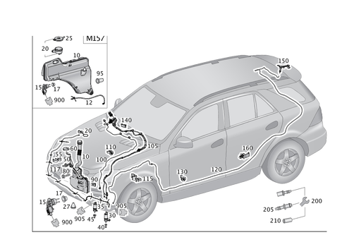 Windshield Washer System for 2016 Mercedes-Benz GLE400 #0