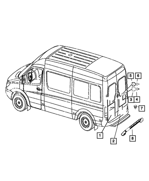 Wiring-Body and Accessories for 2009 Dodge Sprinter 3500 #6