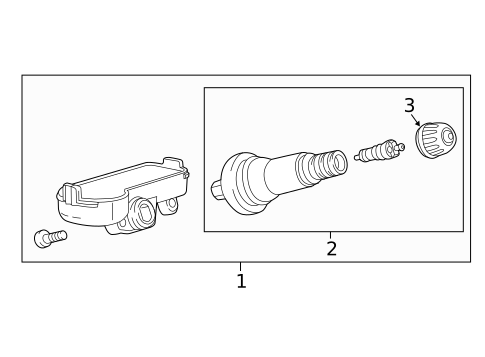 Tire Pressure Monitor Components for 2016 GMC Canyon #0
