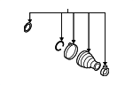 8K0498201B - Suspension: Inner Boot for Audi Image